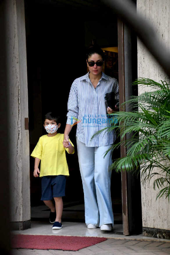 photos kareena kapoor khan spotted in bandra with her son taimur 3