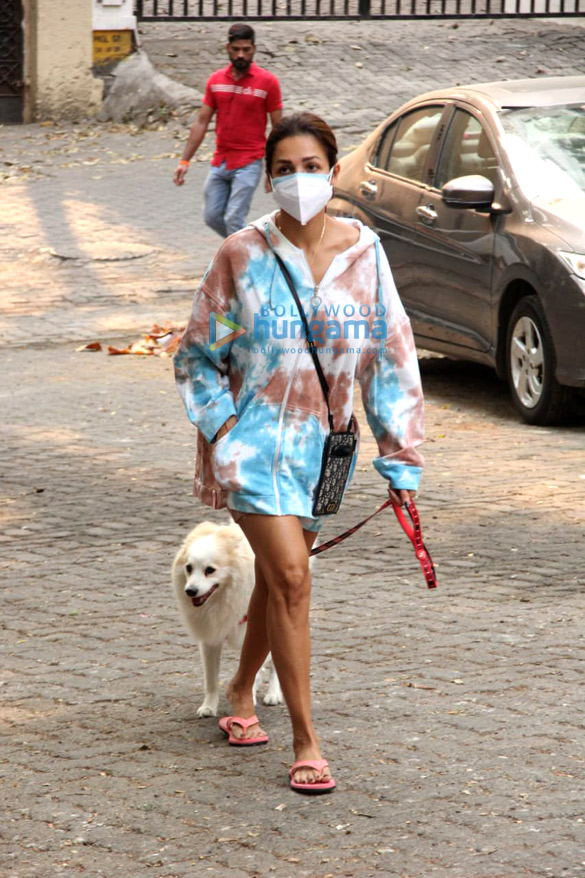 photos malaika arora steps out in tie dye sweatshirt to take her dog for a walk on a monday morning in khar 2