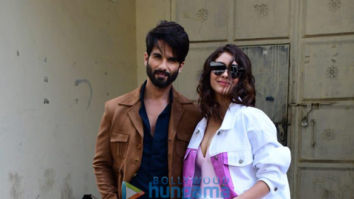 Photos: Mrunal Thakur and Shahid Kapoor pose together as they promote their film Jersey