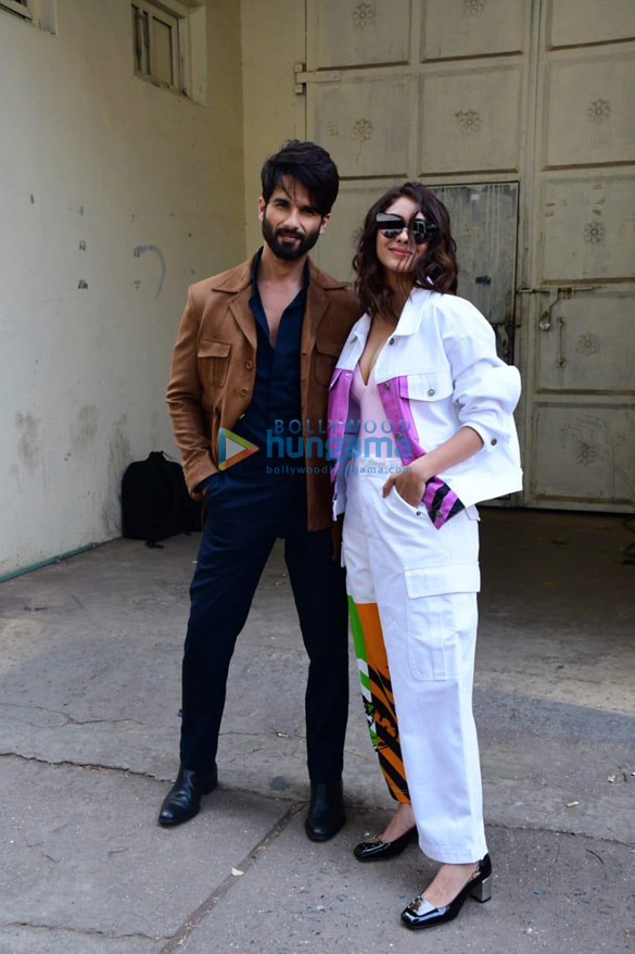 Photos: Mrunal Thakur and Shahid Kapoor pose together as they promote their film Jersey