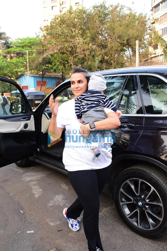 photos neha dhupia spotted with her daughter in bandra 4 2