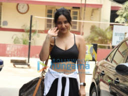 Photos: Neha Sharma keeps it comfy in gym wear post workout in Bandra