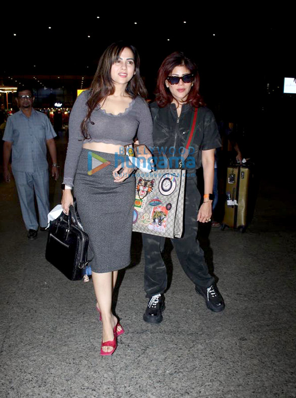 photos patralekha raj babbar andre russell and wardha khan snapped at the airport 4