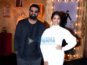 Photos: Prabhas, Pooja Hegde, and Bhushan Kumar spotted at an event for Radhe Shyam in Mumbai