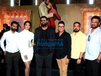 Photos: Prabhas, Pooja Hegde, and Bhushan Kumar spotted at an event for Radhe Shyam in Mumbai