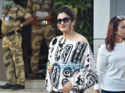 Photos: Raveena Tandon and Sanjay Dutt clicked at Kalina Airport