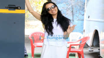 Photos: Shraddha Kapoor keeps it comfy in white at a shoot in Colaba