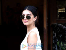 Photos: Tara Sutaria dons white kurti as she is snapped at dubbing studio in Andheri