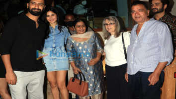 Photos: Vicky Kaushal joins wife Katrina Kaif and her mother for dinner at Bastian in Worli