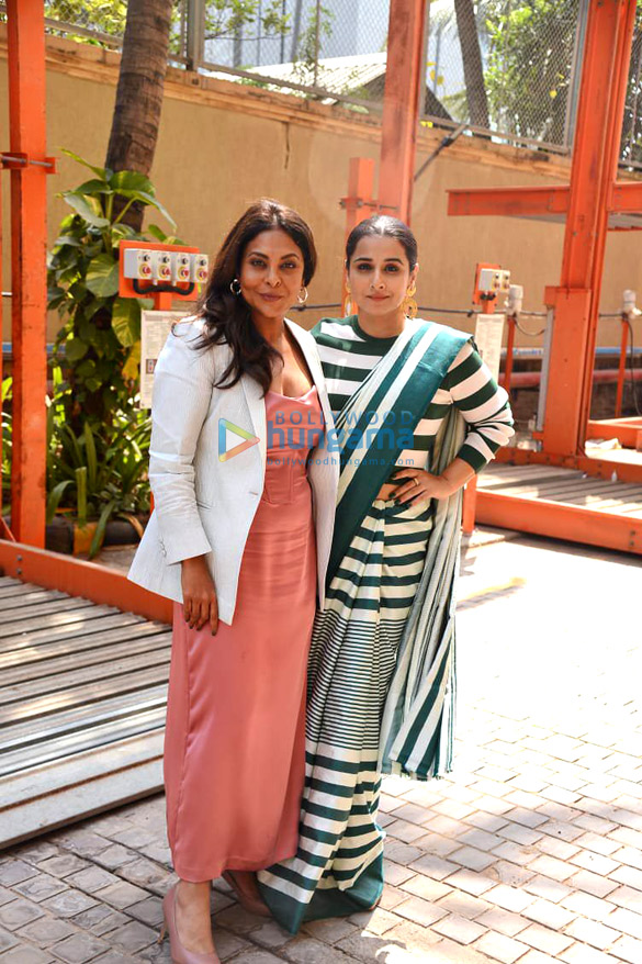 Photos: Vidya Balan and Shefali Shah snapped promoting their film Jalsa at JW Marriott in Juhu