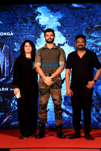 Photos: Vijay Deverakonda, Charmy Kaur and Puri Jagannadh announce their film JGM in Mumbai