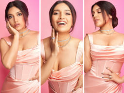REGENCYCORE, BABY! Bhumi Pednekar radiates elegance in soft pink corset mini dress