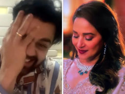 Maniesh Paul reacts to a scene from The Fame Game; Madhuri Dixit responds