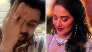 Maniesh Paul reacts to a scene from The Fame Game; Madhuri Dixit responds