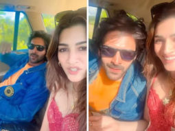 Shehzada stars Kartik Aaryan and Kriti Sanon give a peek into their hilarious car conversation; watch