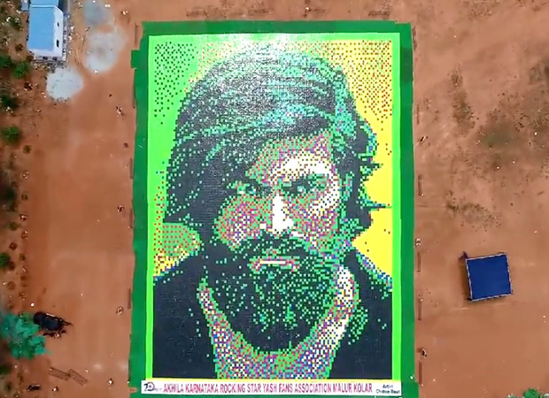 Yash fans make a World Record by creating World’s biggest Mosaic book portrait with his face on it