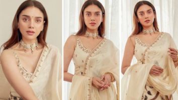 Aditi Rao Hydari looks regal and exudes summer vibes in ivory kurta and churidar