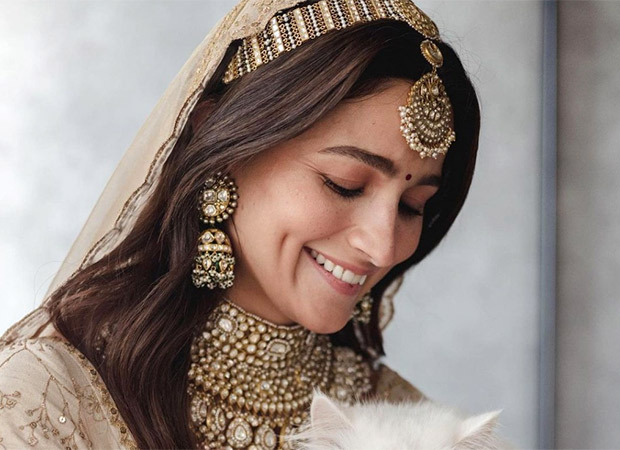 Alia Bhatt shares solo pictures from her wedding day; poses with her cat, Edward