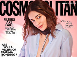 Ananya Panday looks smokin’ hot in unbuttoned shirt with choker body chain and red pants on the cover of Cosmopolitan India magazine