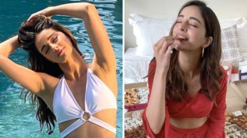 Ananya Panday sizzles in white monokini in the pool; enjoys cheat day on the weekend with pizza
