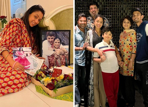 Anupama star Rupali Ganguly shares inside pictures from her birthday celebration with her husband and son