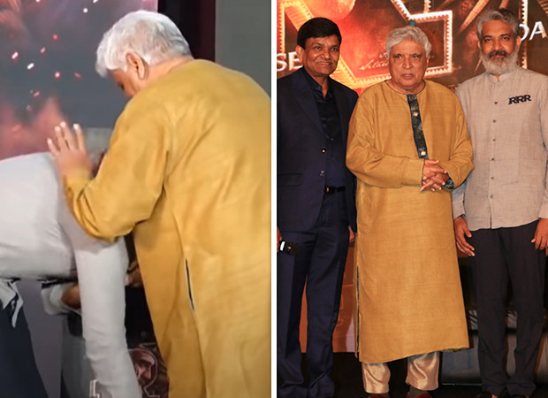 At RRR success bash, SS Rajamouli touches Javed Akhtar's feet; latter says, You have given 20th century a new pair of Jai-Veeru