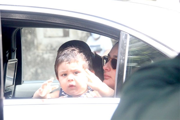 Kareena Kapoor Khan's son Jeh Ali Khan waves at paparazzi; Jeh Kapoor, Taimur enjoys Easter treats