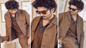 Kartik Aaryan floors fans with his dapper look in brown jacket and pants for Bhool Bhulaiyya 2 promotions