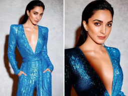 Kiara Advani has sequin moment in plunging neckline blue sparkly jumpsuit worth Rs. 1.82 lakh at Grazia Millennial Awards 2022