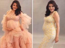 Mom-to-be Kajal Aggarwal emanates pregnancy glow in blush pink tulle gown in maternity photoshoot, watch video