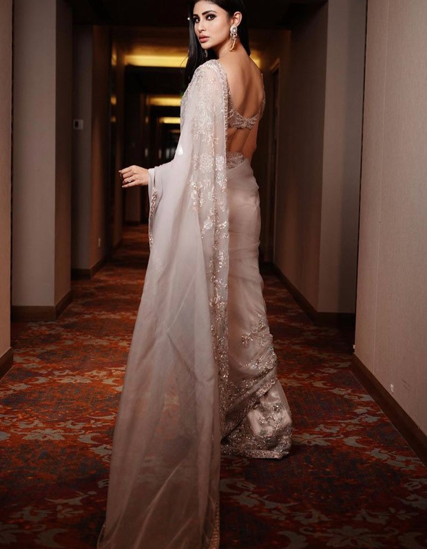 Mouni Roy elevates summer season with silver embellished saree Mouni Roy elevates summer season with silver embellished saree