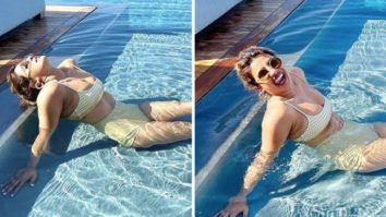 Nick Jonas says ‘damn’ as Priyanka Chopra beats the heat by sunbathing in her pool at her Los Angeles home in yellow bikini