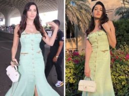 Nora Fatehi looks elegant and chic in figure-hugging mint green dress worth Rs. 32,924 and Chanel bag worth Rs. 2 lakh
