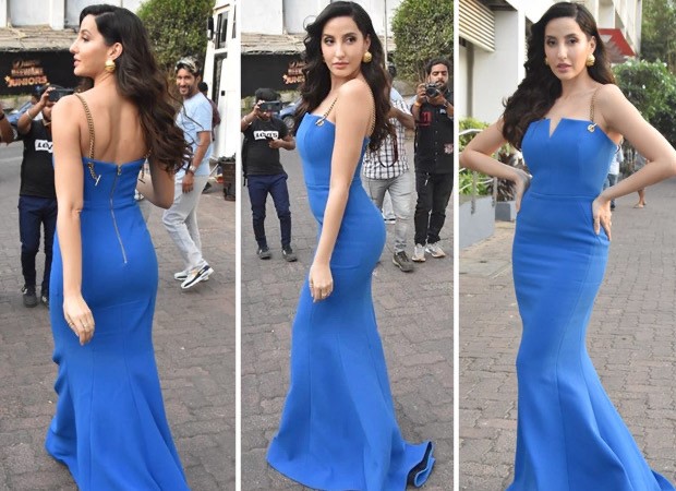 Nora Fatehi makes a stunning statement in mermaid V-neck gown worth Rs ...