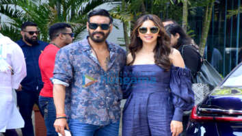 Photos: Ajay Devgn and Rakul Preet Singh spotted at Kalina airport as they leave for Runway 34 promotions