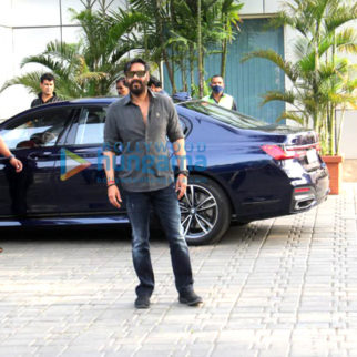 Photos: Ajay Devgn snapped at the airport departing to promote his film Runway 34 in Delhi