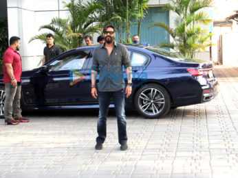 Photos: Ajay Devgn snapped at the airport departing to promote his film Runway 34 in Delhi