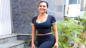 Photos: Esha Gupta snapped at a gym in Bandra