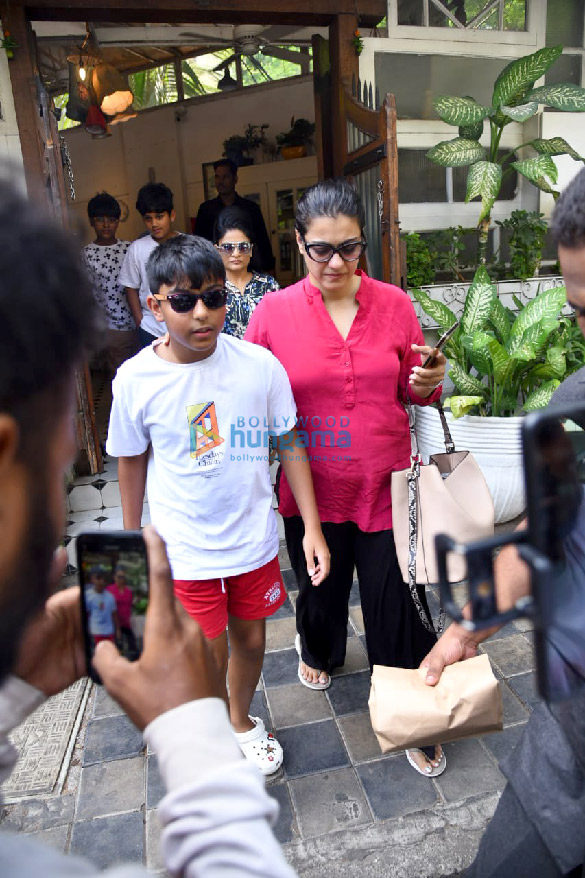 photos kajol snapped with her son yug devgn at fable cafe in juhu 4