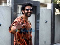 Photos: Kartik Aaryan snapped with his Mini Cooper out for a drive