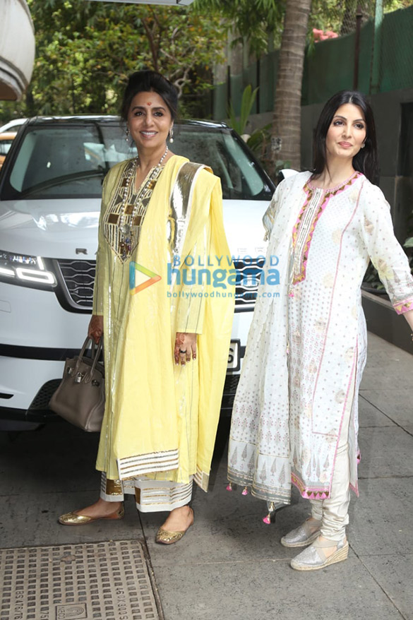 photos neetu singh riddhima kapoor sahni and shaheen bhatt leave for ranbir kapoor and alia bhatts wedding ceremony in bandra1 2