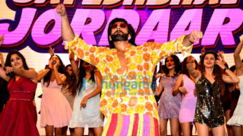 Photos: Ranveer Singh snapped at the launch of the track ‘Firecracker’ from the film Jayeshbhai Jordaar