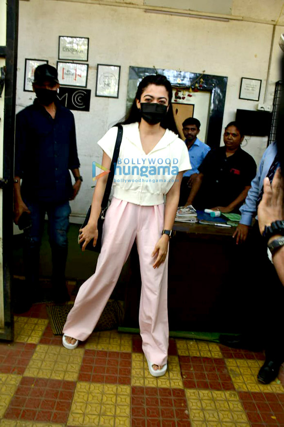 photos rashmika mandanna snapped at mukesh chabbras office in versova 4
