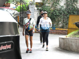 Photos: Rhea Chakraborty and Shibani Dandekar spotted during morning walk in Bandra