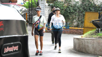 Photos: Rhea Chakraborty and Shibani Dandekar spotted during morning walk in Bandra