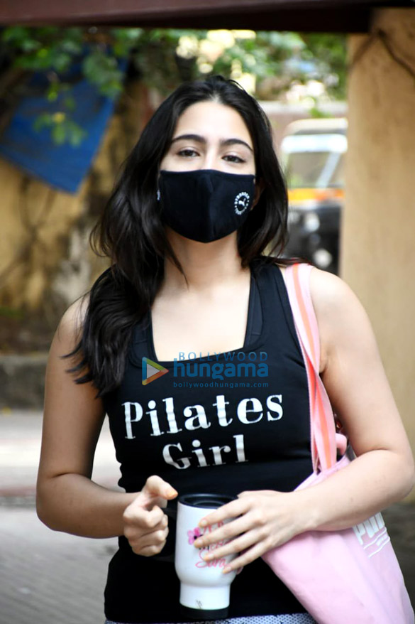 Photos: Sara Ali Khan spotted outside her Pilates studio Photos: Sara Ali Khan spotted outside her Pilates studio