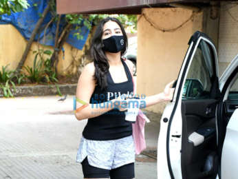 Photos: Sara Ali Khan spotted outside her Pilates studio