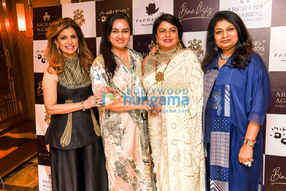 photos smita thackeray archana aggarwal padmini kolhapure bina aziz kashmira shah and madhu chopra attend the unveiling of the modern vintage collection 2