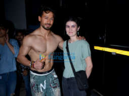 Photos: Tiger Shroff and Kriti Sanon snapped post shoot in the city