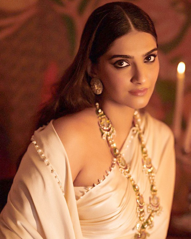 Pregnant Sonam Kapoor dons six yards of elegance flaunting her baby bump in all white saree for Abu Jani's birthday bash